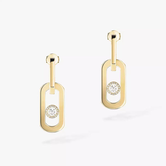 [OAKJURI Jewelry]So Move XL Diamond Pendant Earrings