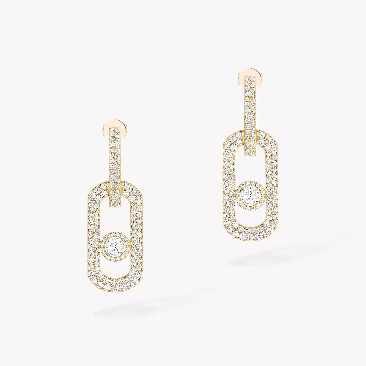 [OAKJURI Jewelry]So Move XL Pave_-Set Diamond Pendant Earrings