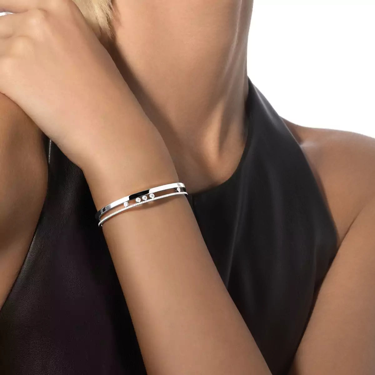 [OAKJURI Jewelry]Move Romane Diamond Bangle Bracelet