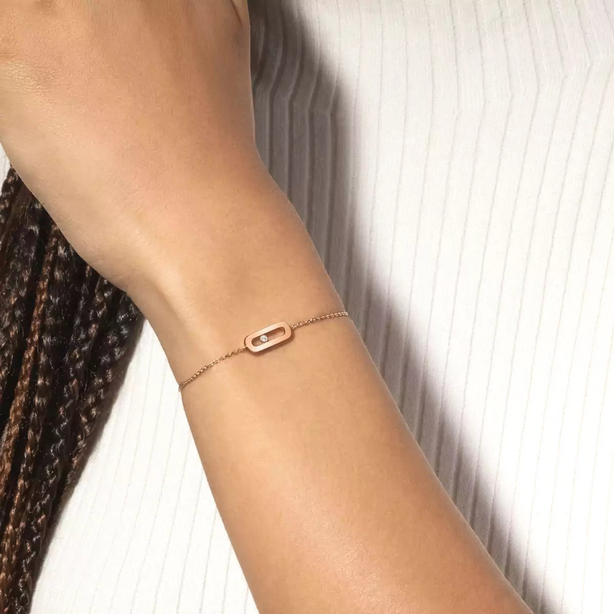 [OAKJURI Jewelry]Move Uno Diamond Bracelet