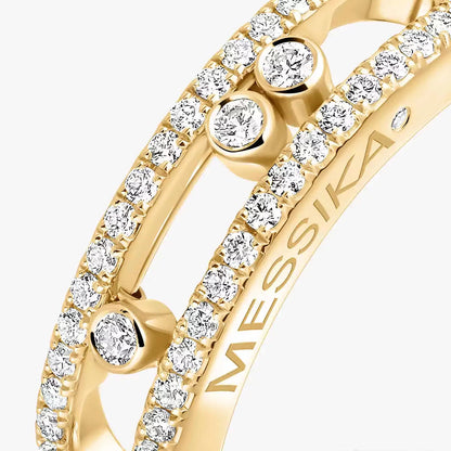 [OAKJURI Jewelry] Baby Move Gold Diamond Pave_ Ring