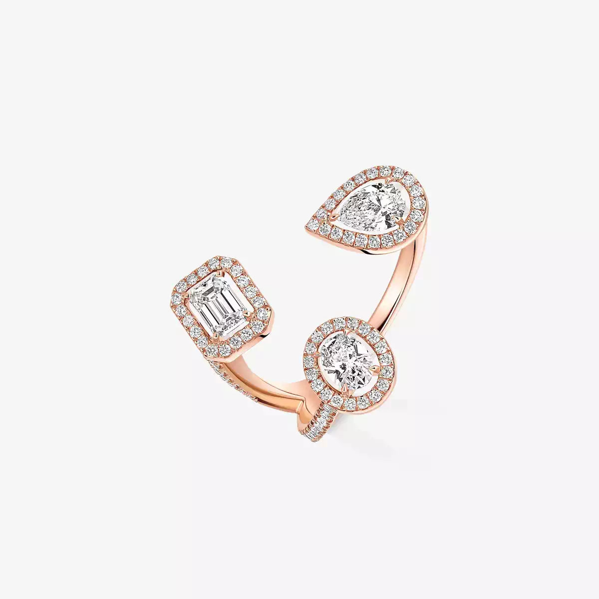 [[OAKJURI Jewelry] Diamond Ring 0,25ct My Twin Trilogy
