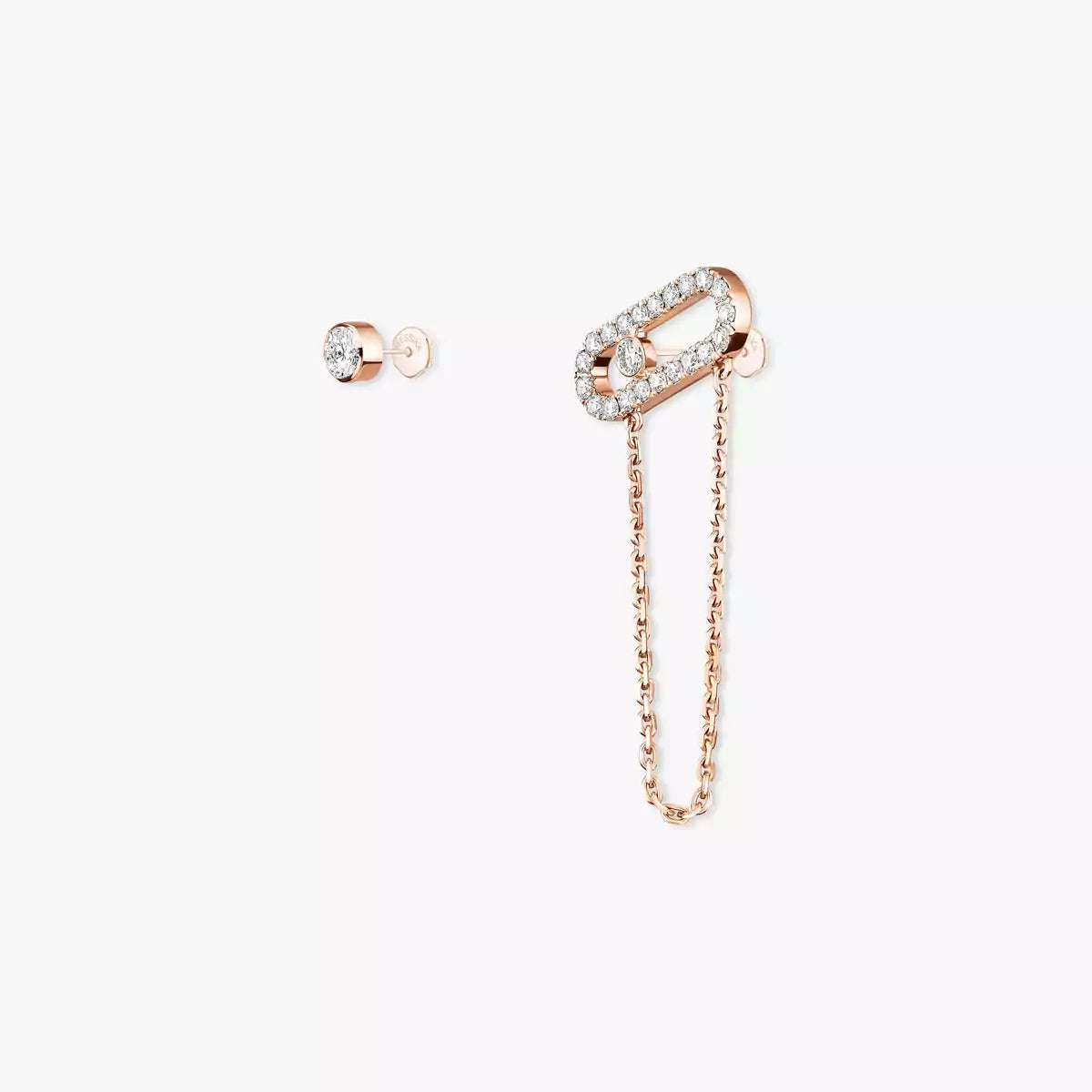 [OAKJURI Jewelry]Move Uno Diamond Earrings
