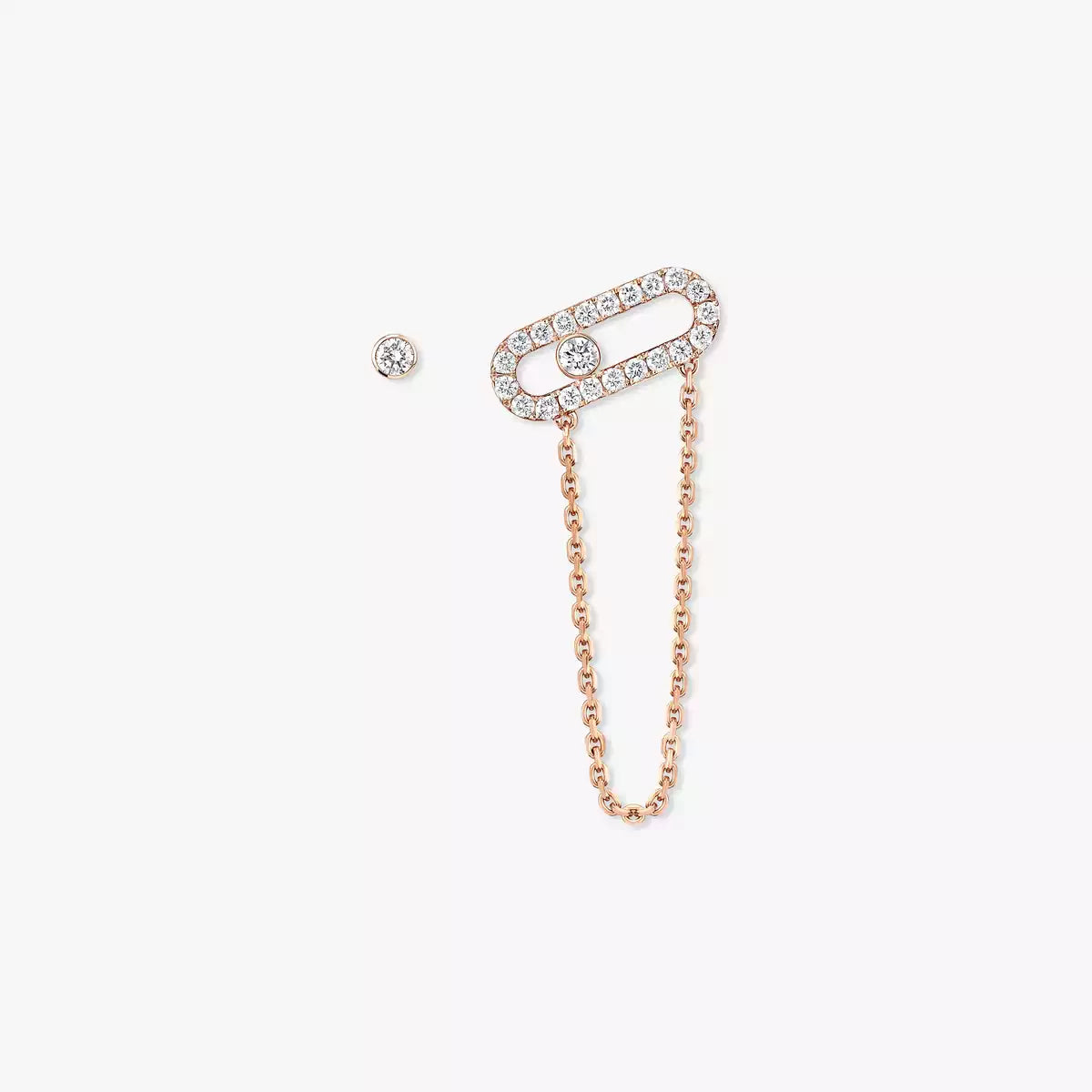 [OAKJURI Jewelry]Move Uno Diamond Earrings