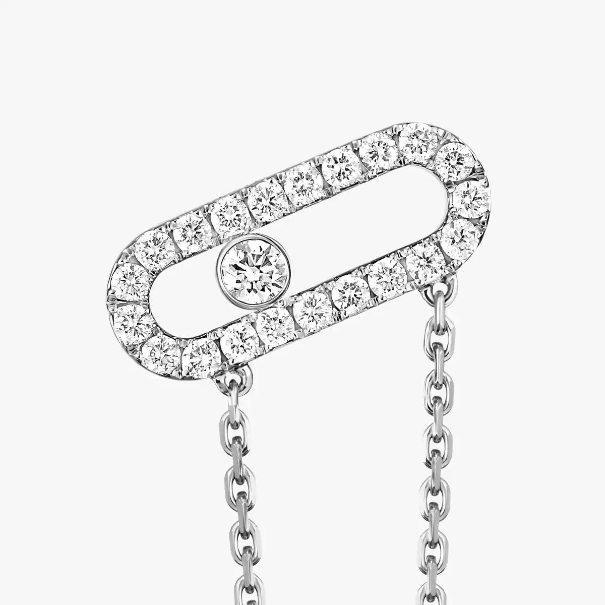 [OAKJURI Jewelry]Move Uno Diamond Earrings