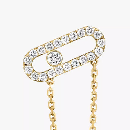 [OAKJURI Jewelry]Move Uno Diamond Earrings
