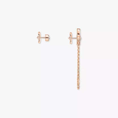 [OAKJURI Jewelry]Move Uno Diamond Earrings