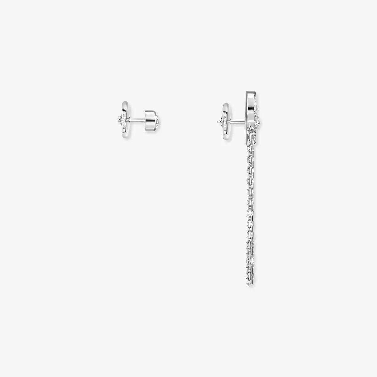 [OAKJURI Jewelry]Move Uno Diamond Earrings