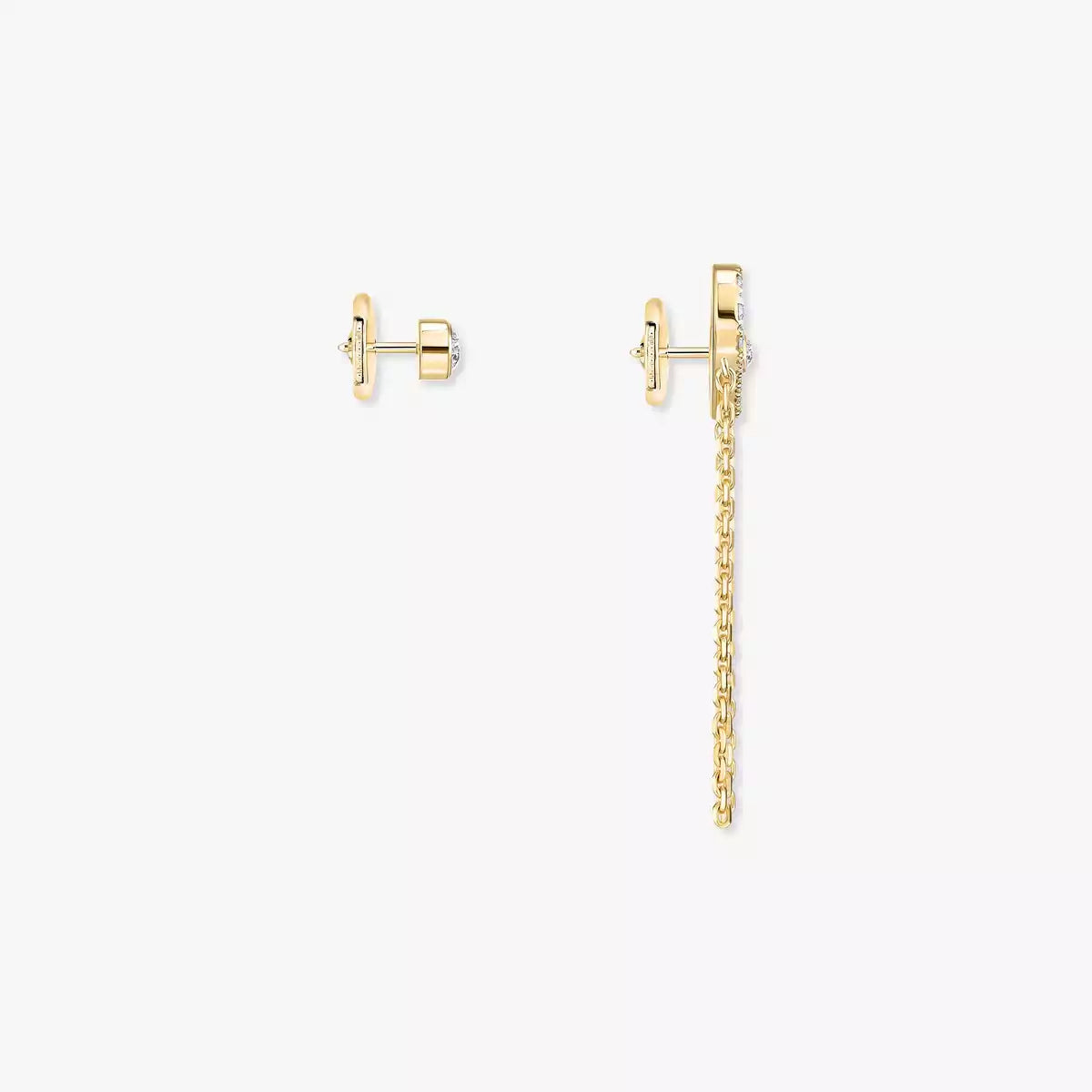 [OAKJURI Jewelry]Move Uno Diamond Earrings