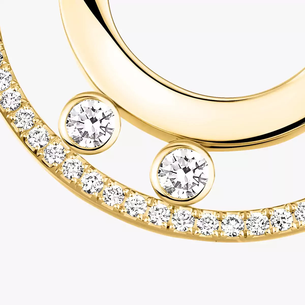 [OAKJURI Jewelry]Move Romane Small Diamond Hoop Earrings