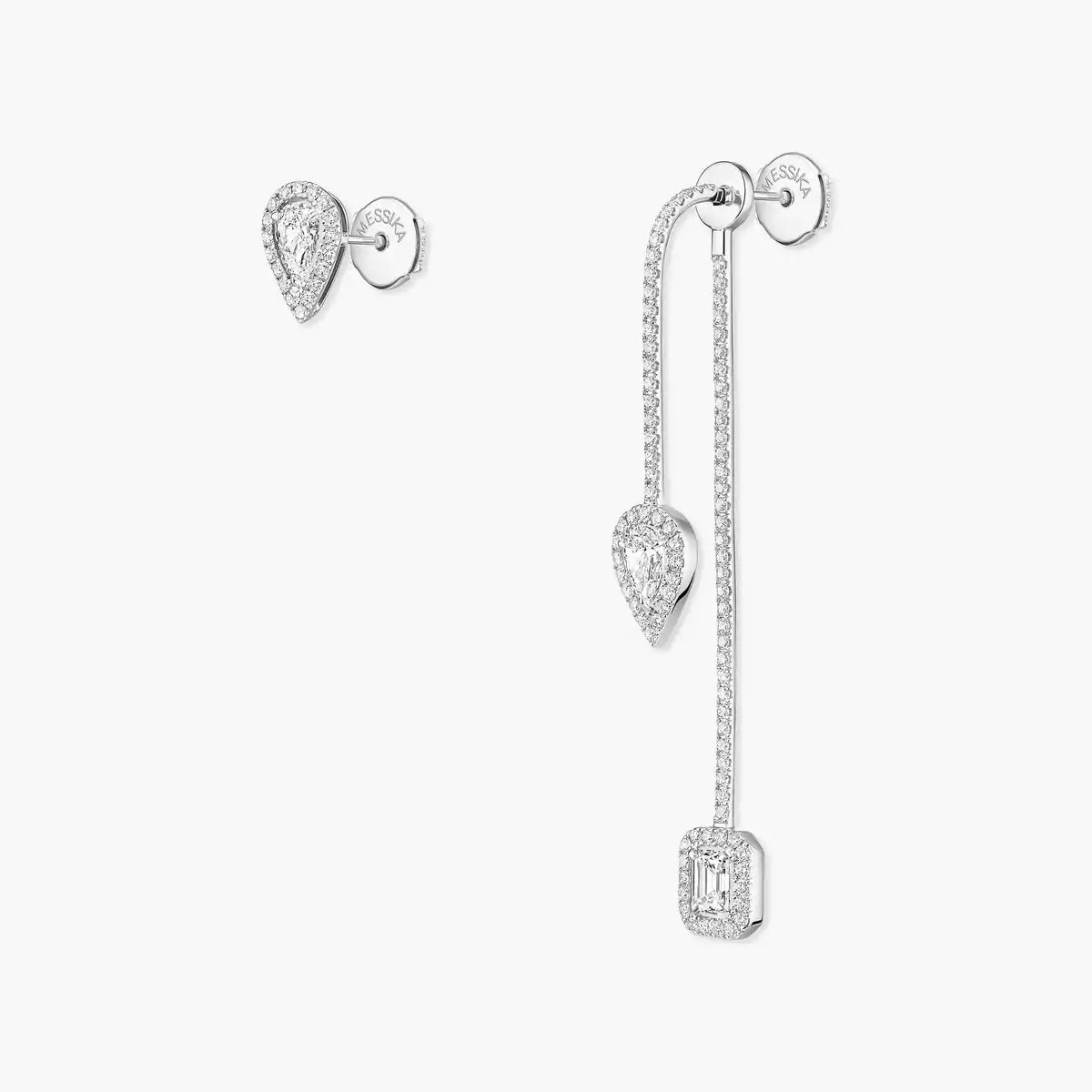 [OAKJURI Jewelry]Diamond Drop Earrings My Twin