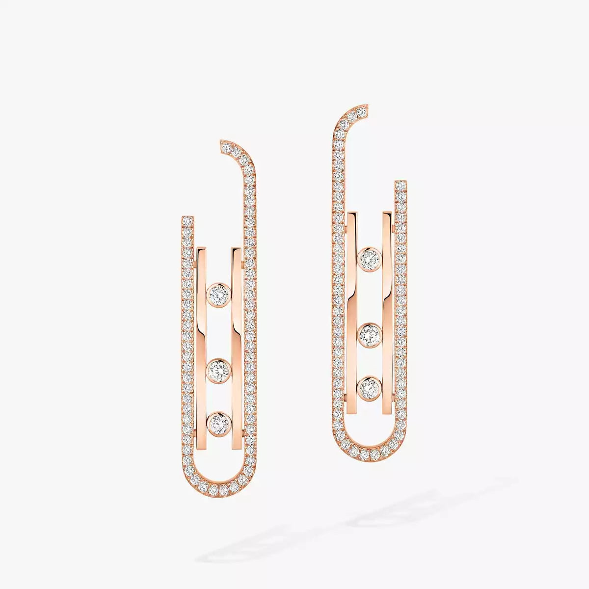 [OAKJURI Jewelry]Diamond Pendant Earrings Move 10Th