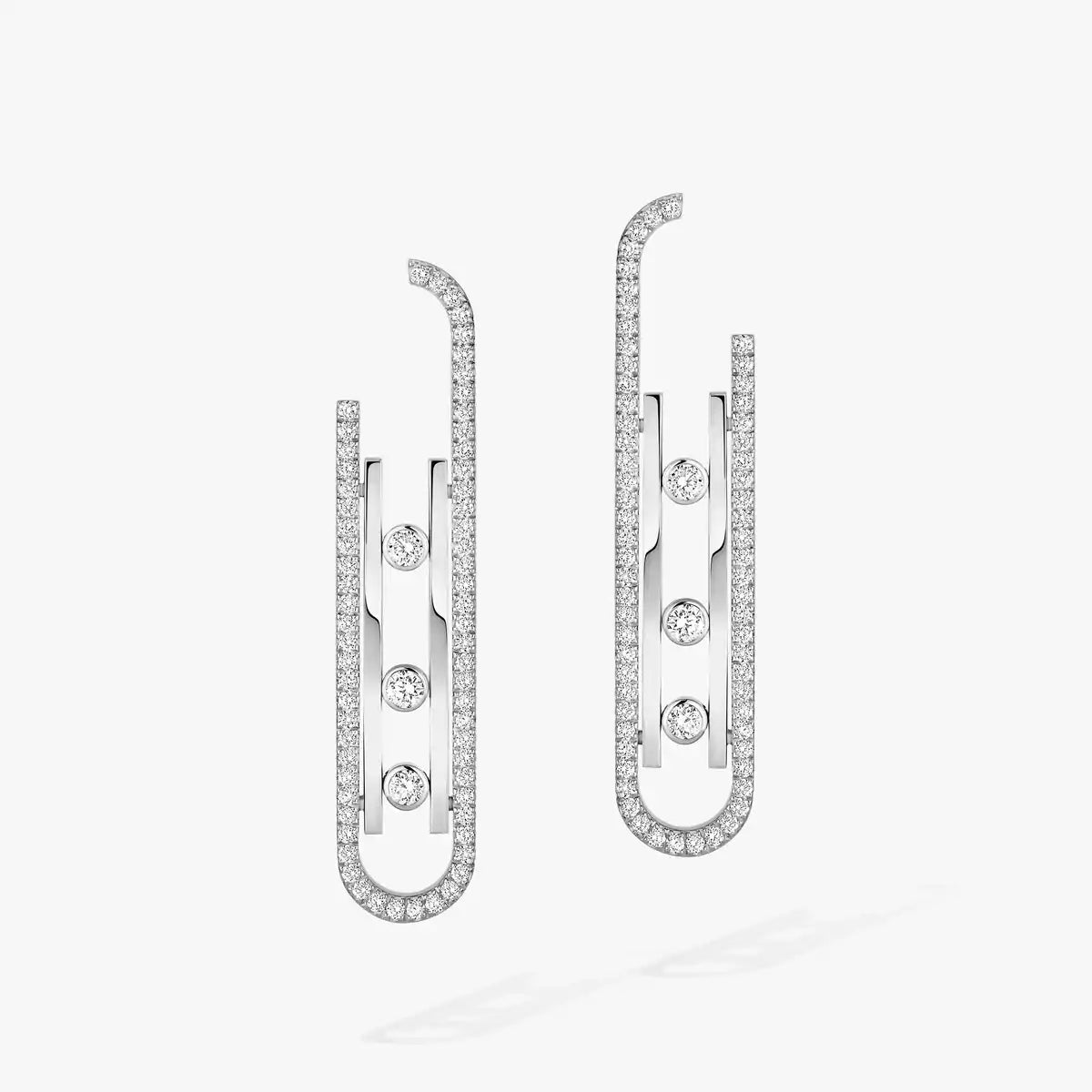 [OAKJURI Jewelry]Diamond Pendant Earrings Move 10Th