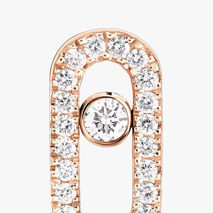 [OAKJURI Jewelry]Move Uno Diamond Earrings