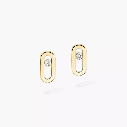 [OAKJURI Jewelry]Move Uno Diamond Stud Earrings