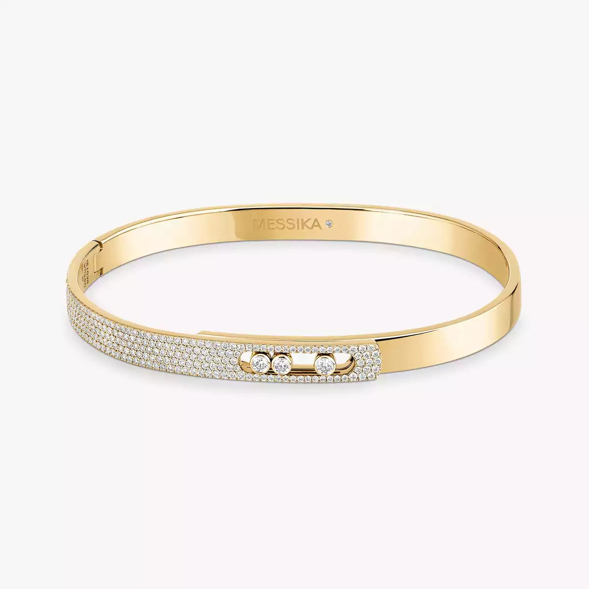 [OAKJURI Jewelry]Move Noa Rose Gold Pavé Diamond Bangle Bracelet