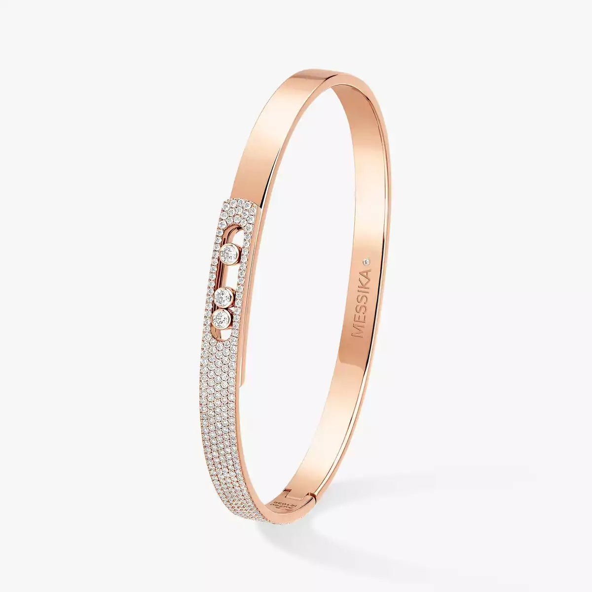 [OAKJURI Jewelry]Move Noa Rose Gold Pavé Diamond Bangle Bracelet