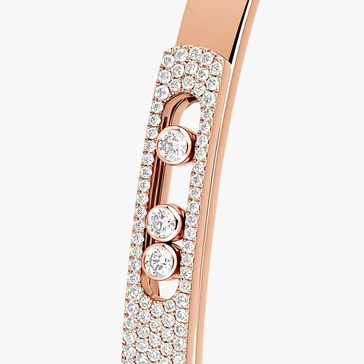 [OAKJURI Jewelry]Move Noa Rose Gold Pavé Diamond Bangle Bracelet