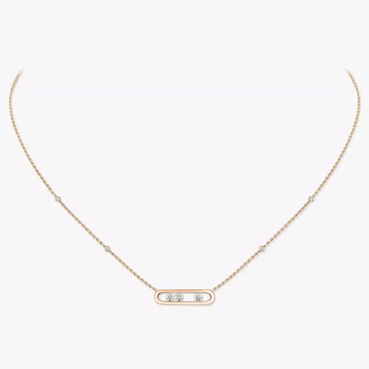 [OAKJURI Jewelry] Baby Move Gold Diamond Necklace