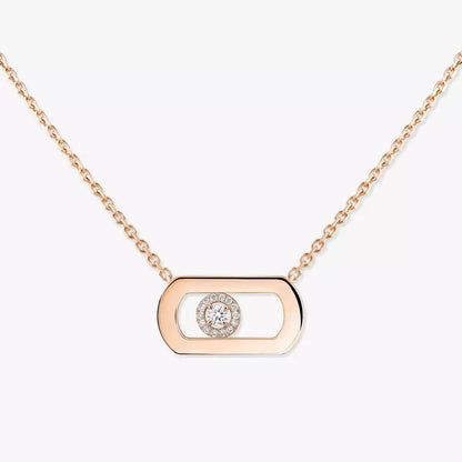[OAKJURI Jewelry]So Move Diamond Necklace in Gold