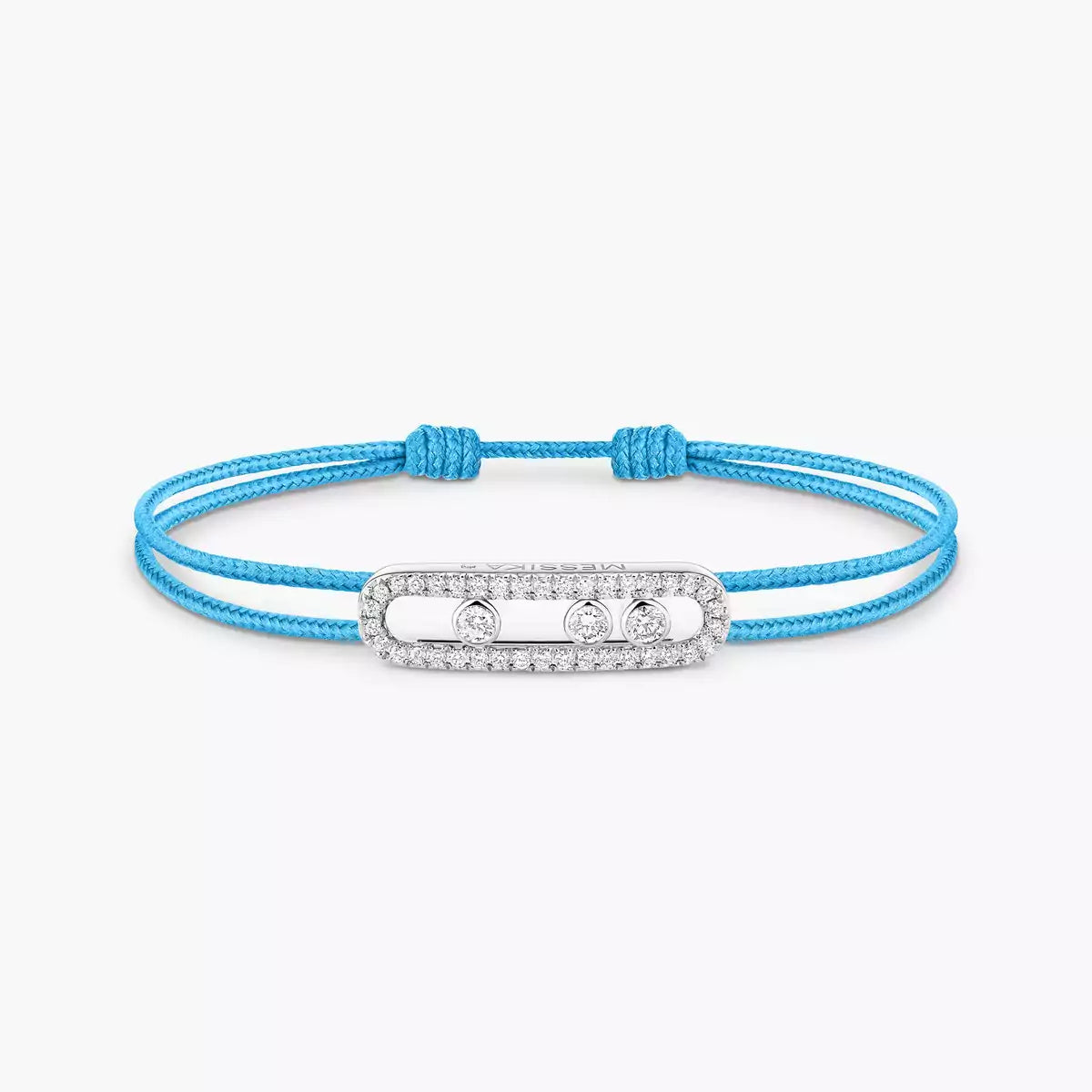 [OAKJURI Jewelry]Messika Care(s) pink cord pavé bracelet