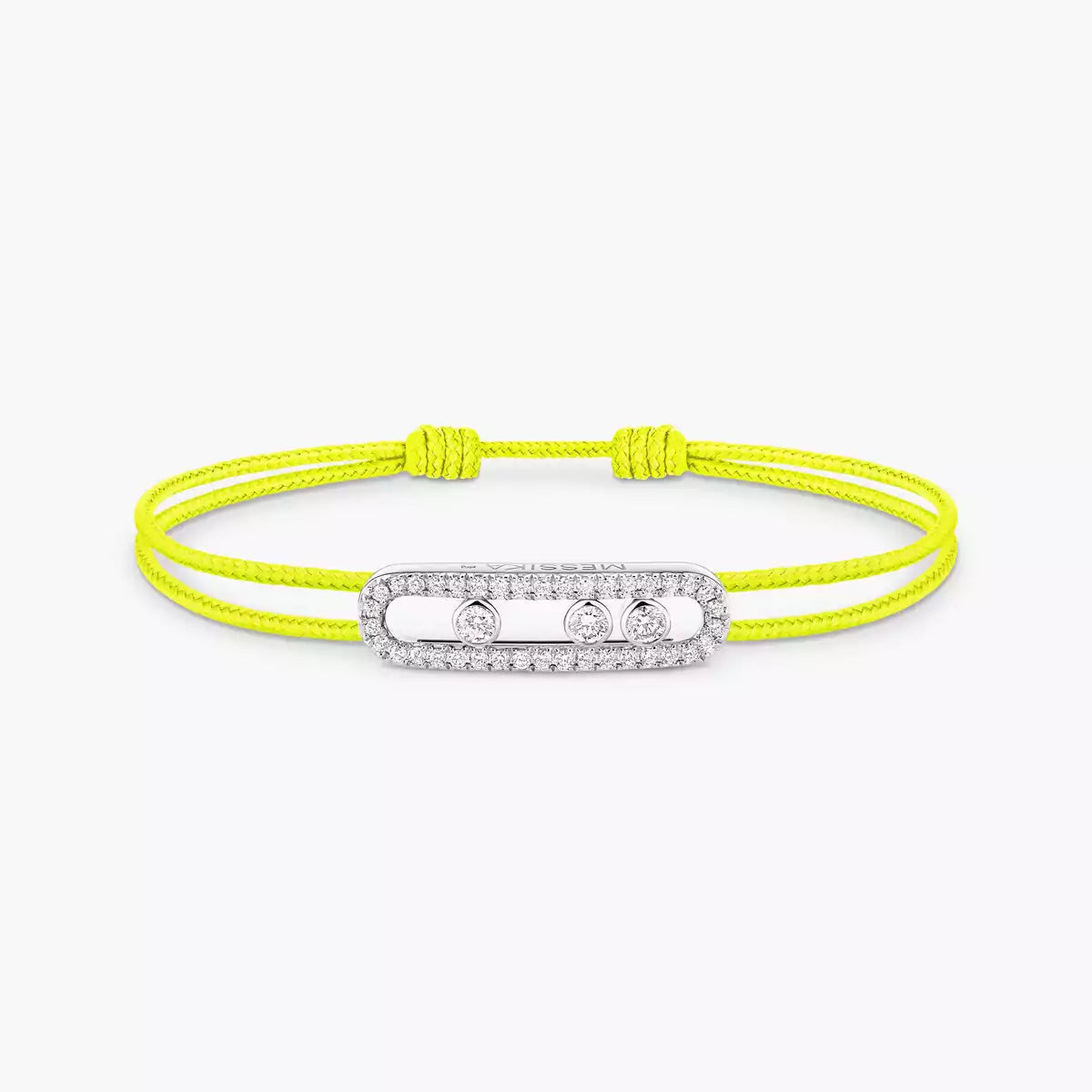 [OAKJURI Jewelry]Messika Care(s) pink cord pavé bracelet