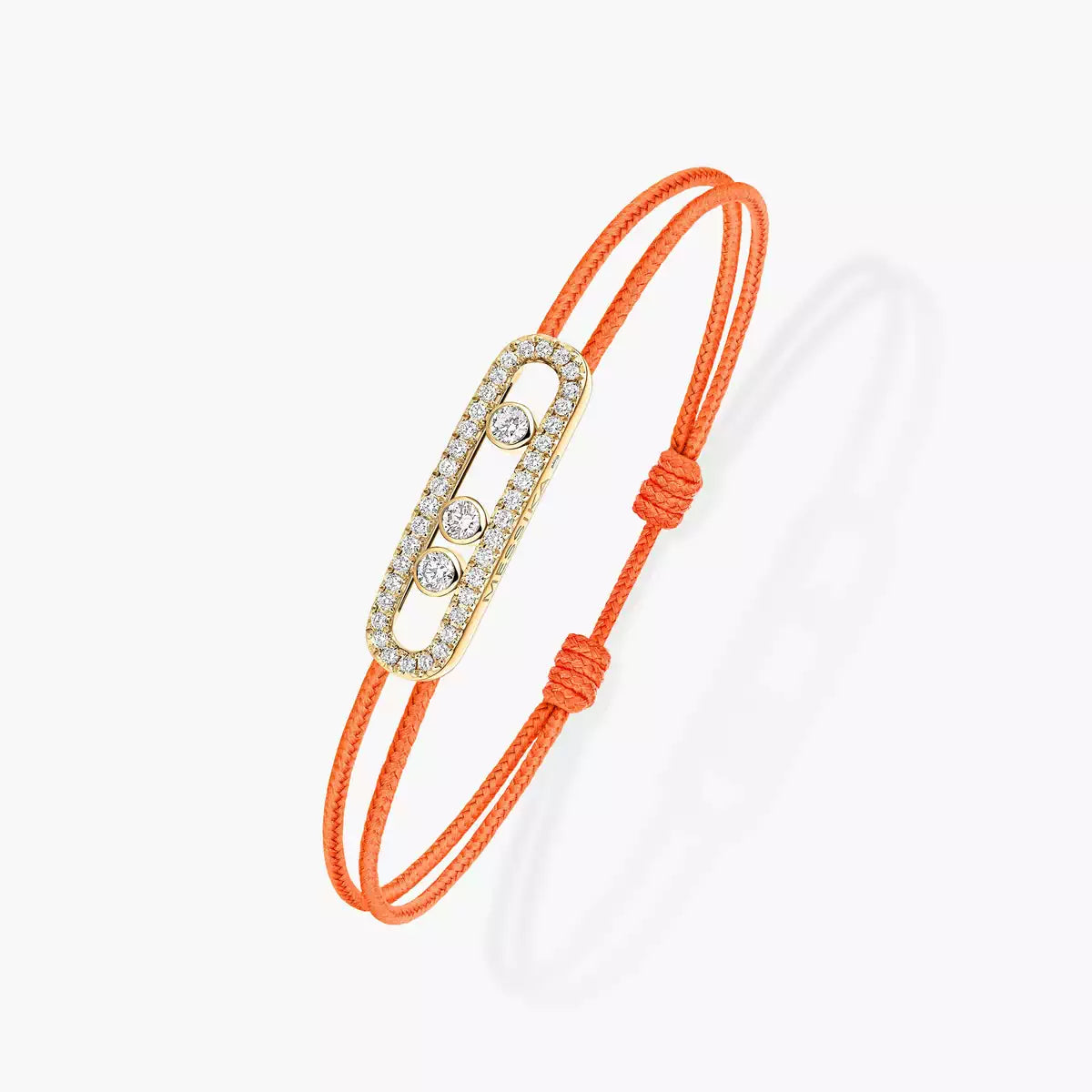 [OAKJURI Jewelry]Messika Care(s) pink cord pavé bracelet