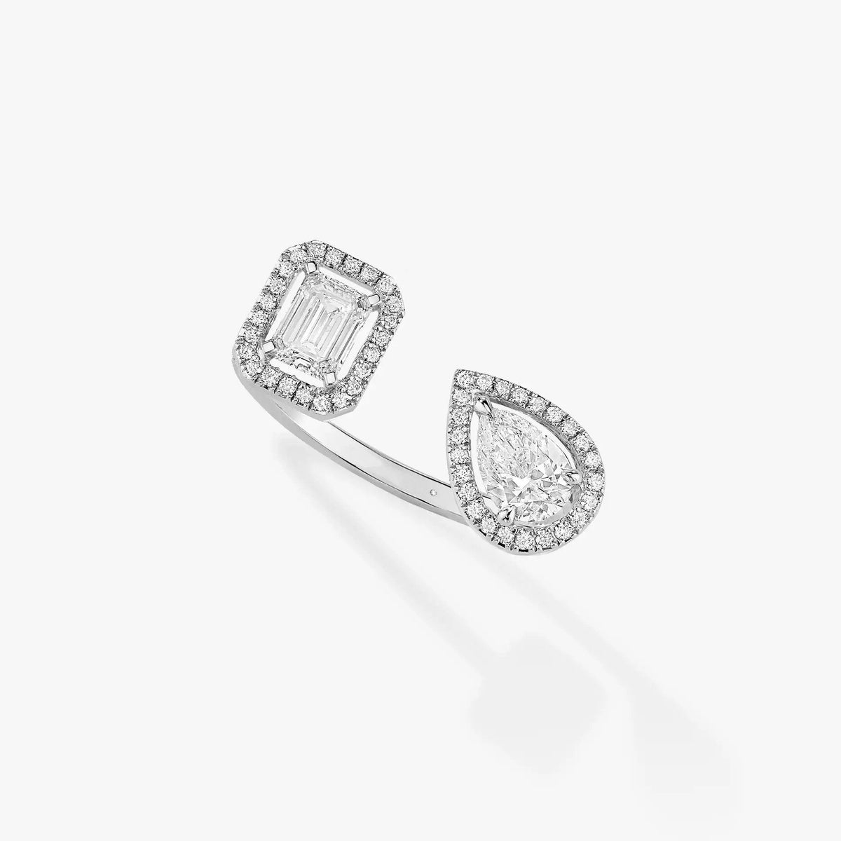 [OAKJURI Jewelry]MY TWIN TOI & MOI SILVER DIAMOND RING