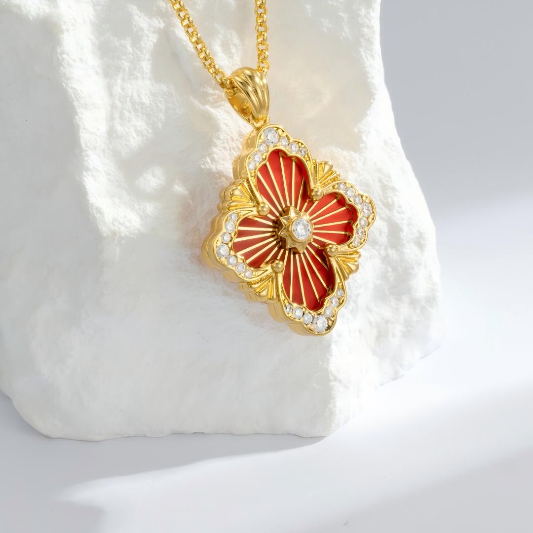 [OAKJURI Jewelry JEWELRY] OPERA TULLE ENAMEL NECKLACE