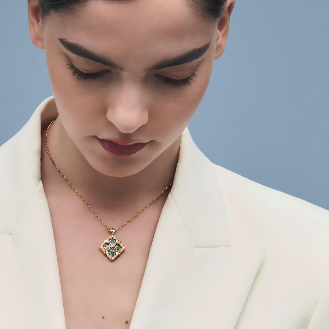 [OAKJURI Jewelry JEWELRY] OPERA TULLE ENAMEL NECKLACE