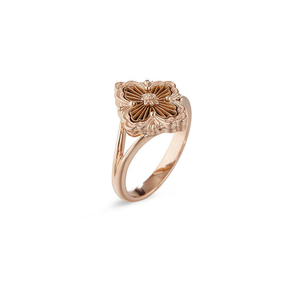 [OAKJURI Jewelry JEWELRY] OPERA TULLE  RING WITH  ENAMEL BACKGROUND