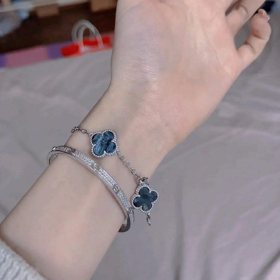 [OAKJURI Jewelry]CLOVER 5 MOTIF PIETERSITE BRACELET COLLECTION