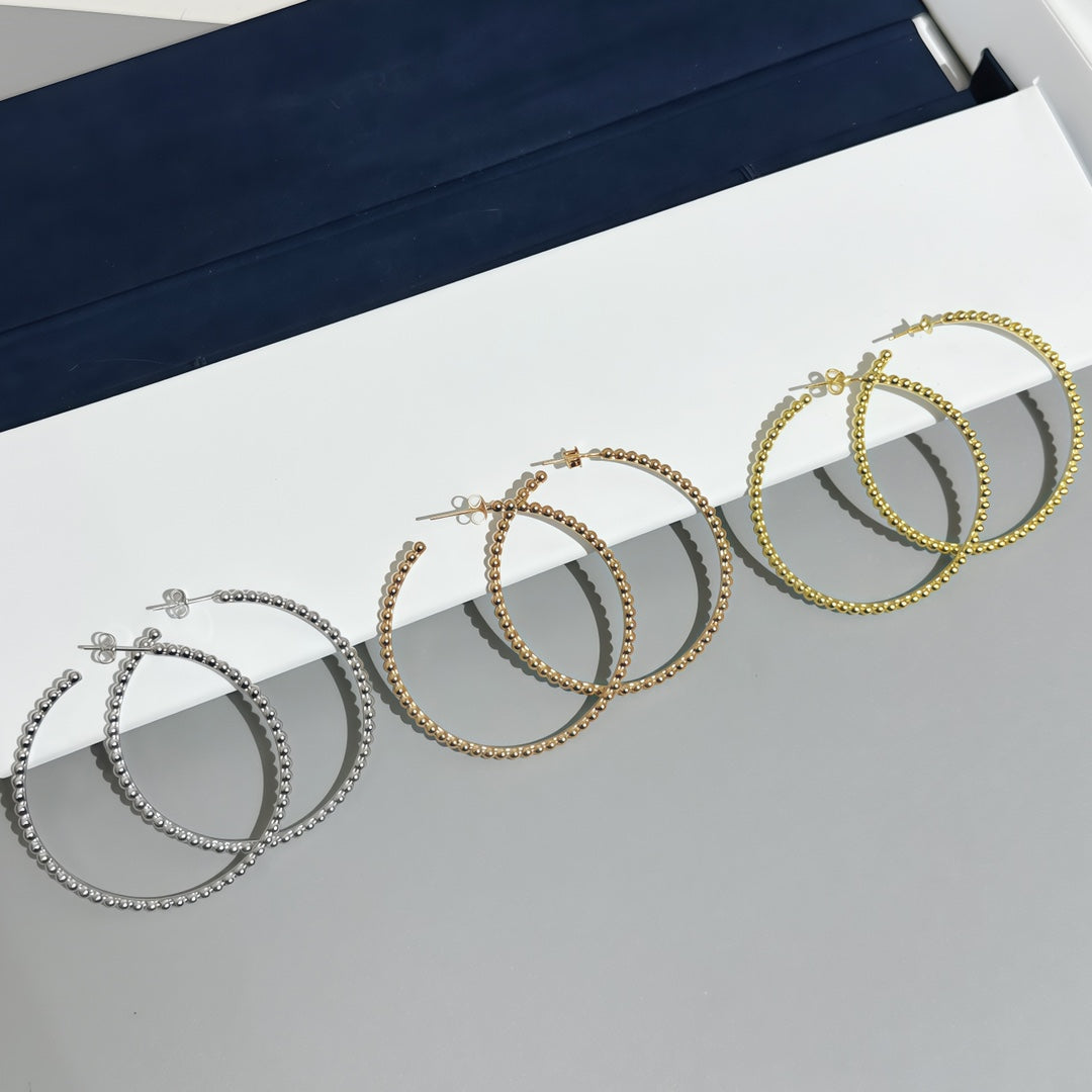 [OAKJURI Jewelry] SMOOTH BEAD STUD EARRINGS