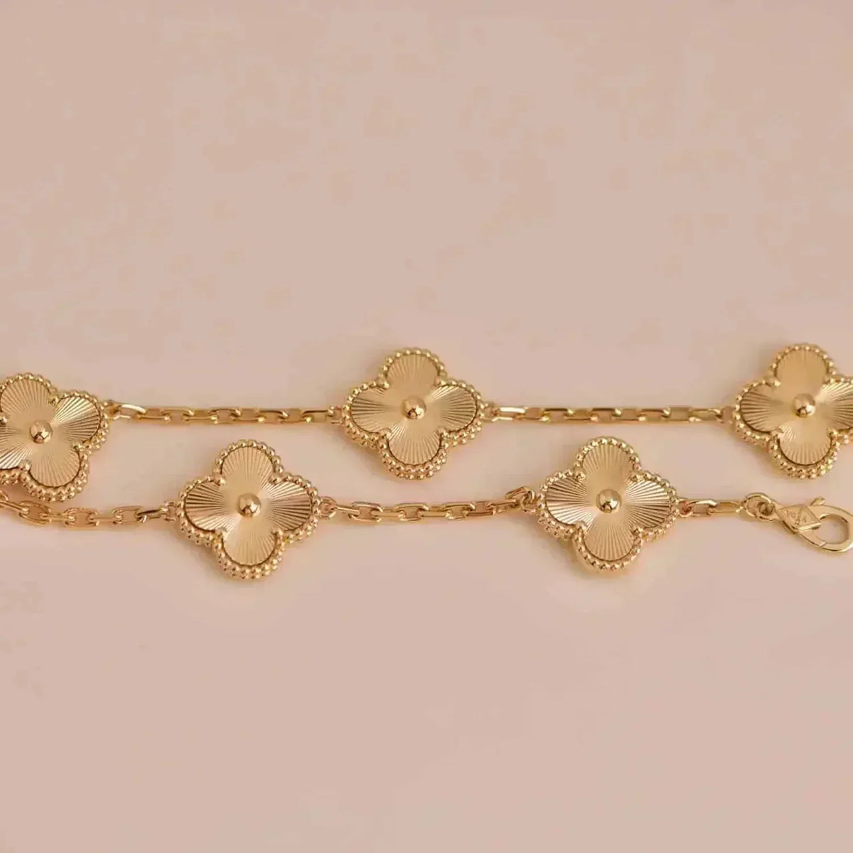 [OAKJURI Jewelry] CLOVER 5 MOTIF LASER BRACELET COLLECTION