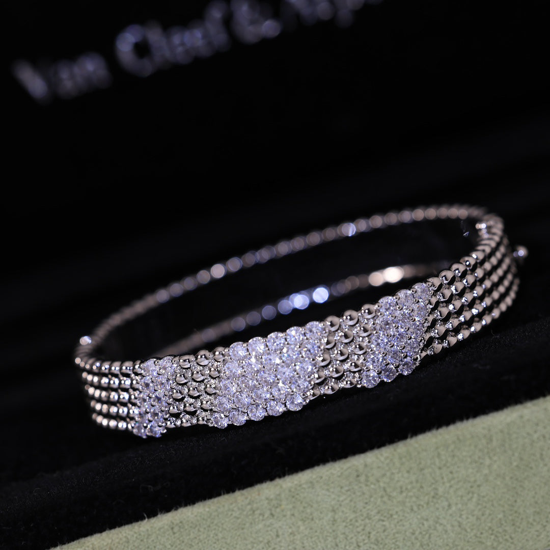 [OAKJURI Jewelry]  FIVE-ROW DIAMOND BRACELET