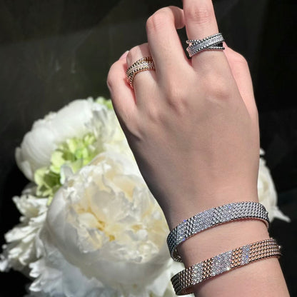 [OAKJURI Jewelry]  FIVE-ROW DIAMOND BRACELET