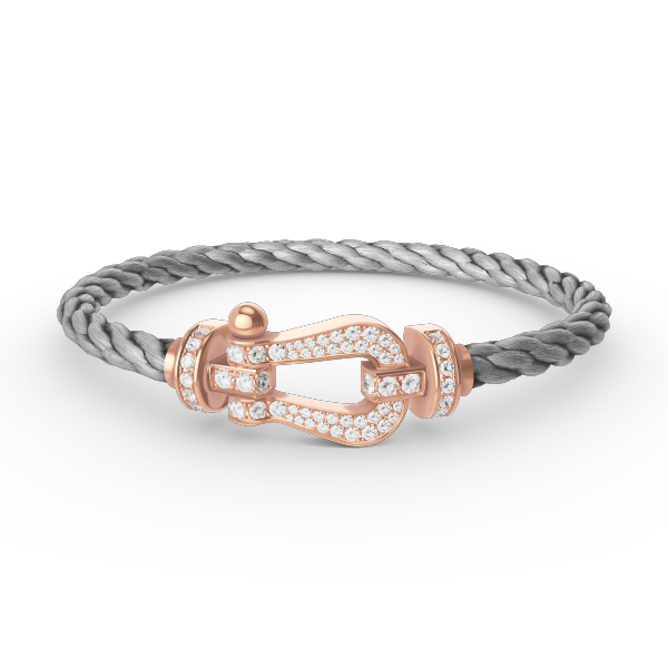 [OAKJURI Jewelry]FORCE LARGE HORSESHOE FULL DIAMOND BRACELET ROSE GOLD