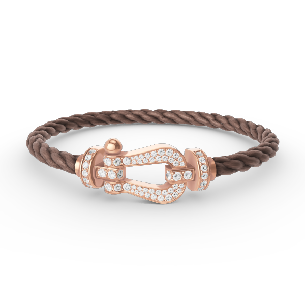 [OAKJURI Jewelry]FORCE LARGE HORSESHOE FULL DIAMOND BRACELET ROSE GOLD