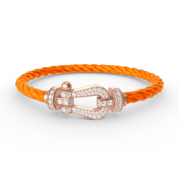 [OAKJURI Jewelry]FORCE LARGE HORSESHOE FULL DIAMOND BRACELET ROSE GOLD