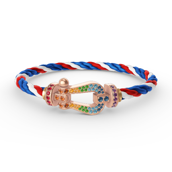 [OAKJURI Jewelry]FORCE LARGE HORSESHOE  COLORED DIAMOND BRACELET ROSE GOLD