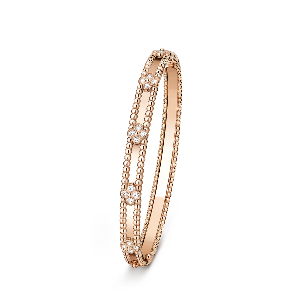 [OAKJURI Jewelry]CLOVER BRACELET 4MM DIAMONDS