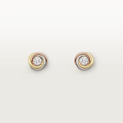[OAKJURI Jewelry] TRINITY STUD DIAMOND EARRINGS