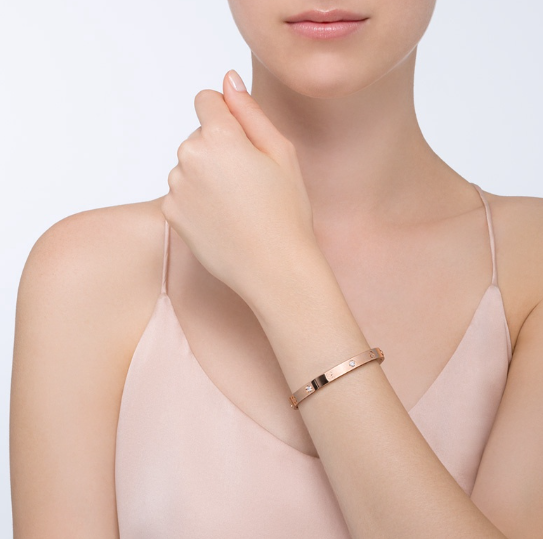 [OAKJURI Jewelry] LOVE BRACELET 6.1MM 4 DIAMONDS