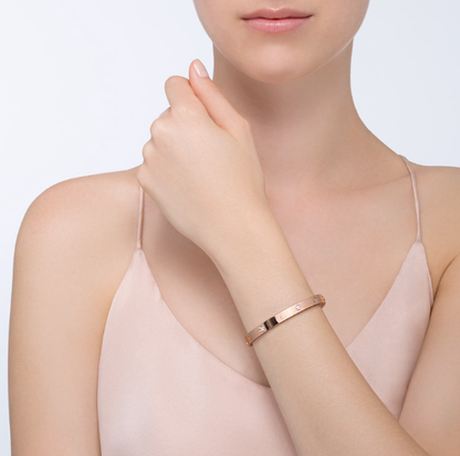 [OAKJURI Jewelry] LOVE BRACELET 6.1MM 4 DIAMONDS
