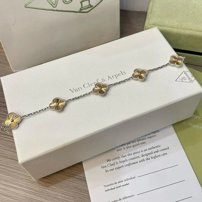 [OAKJURI Jewelry] CLOVER 5 MOTIF LASER BRACELET COLLECTION
