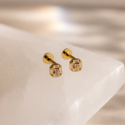 Art Deco Flatback Studs