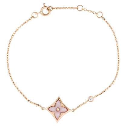 [OAKJURI Jewelry]STAR 1 DIAMOND PINK GOLD BRACELET