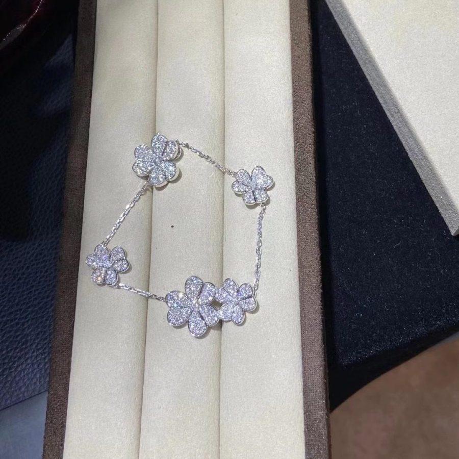 [OAKJURI Jewelry]FRIVOLE SILVER 5 FLOWERS BRACELET