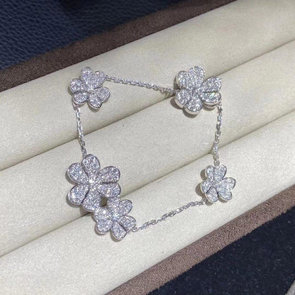 [OAKJURI Jewelry]FRIVOLE SILVER 5 FLOWERS BRACELET