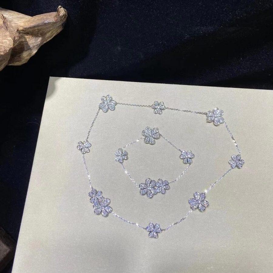 [OAKJURI Jewelry]FRIVOLE SILVER 5 FLOWERS BRACELET